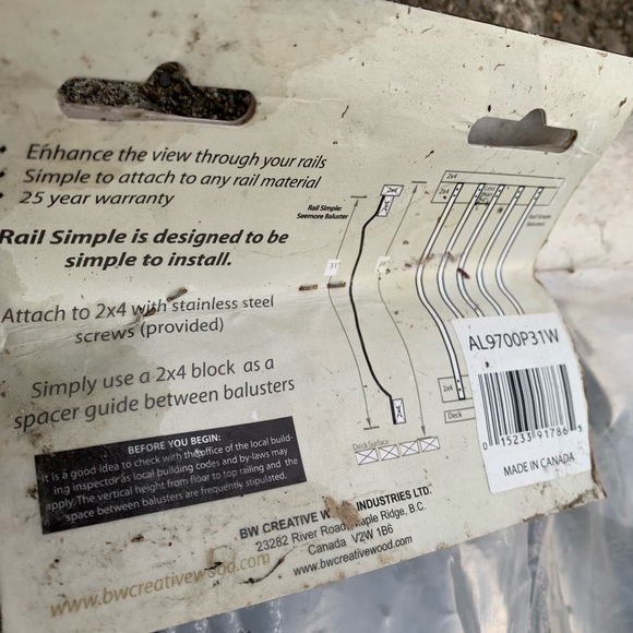 SOLD⭐️NEW PRICE⭐️6 Packs of 5 METAL PORCH PICKETS made in 🇨🇦 30 unused pieces - Picture 6 of 11